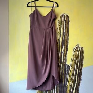 Lulu’s Reinette Mauve Purple Midi Dress